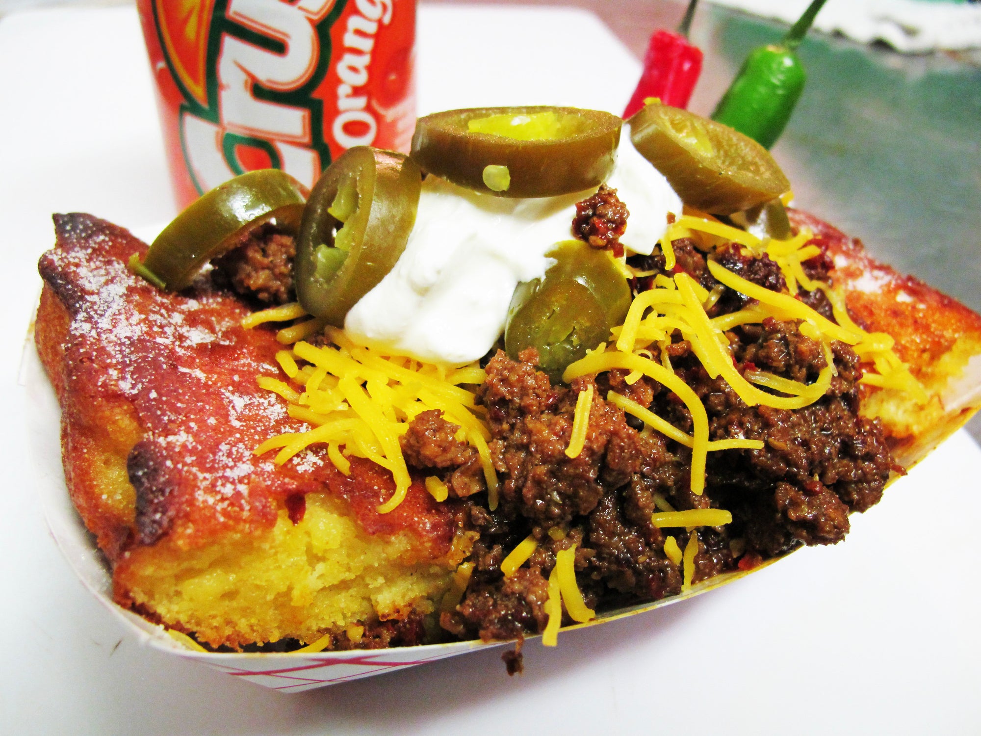 Chamoy City Limits giving away free Frito pies to celebrate Travel Channel filming